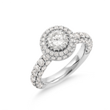 Halo stiliaus žiedas su apvaliu deimantu ∼ 2,64 ct