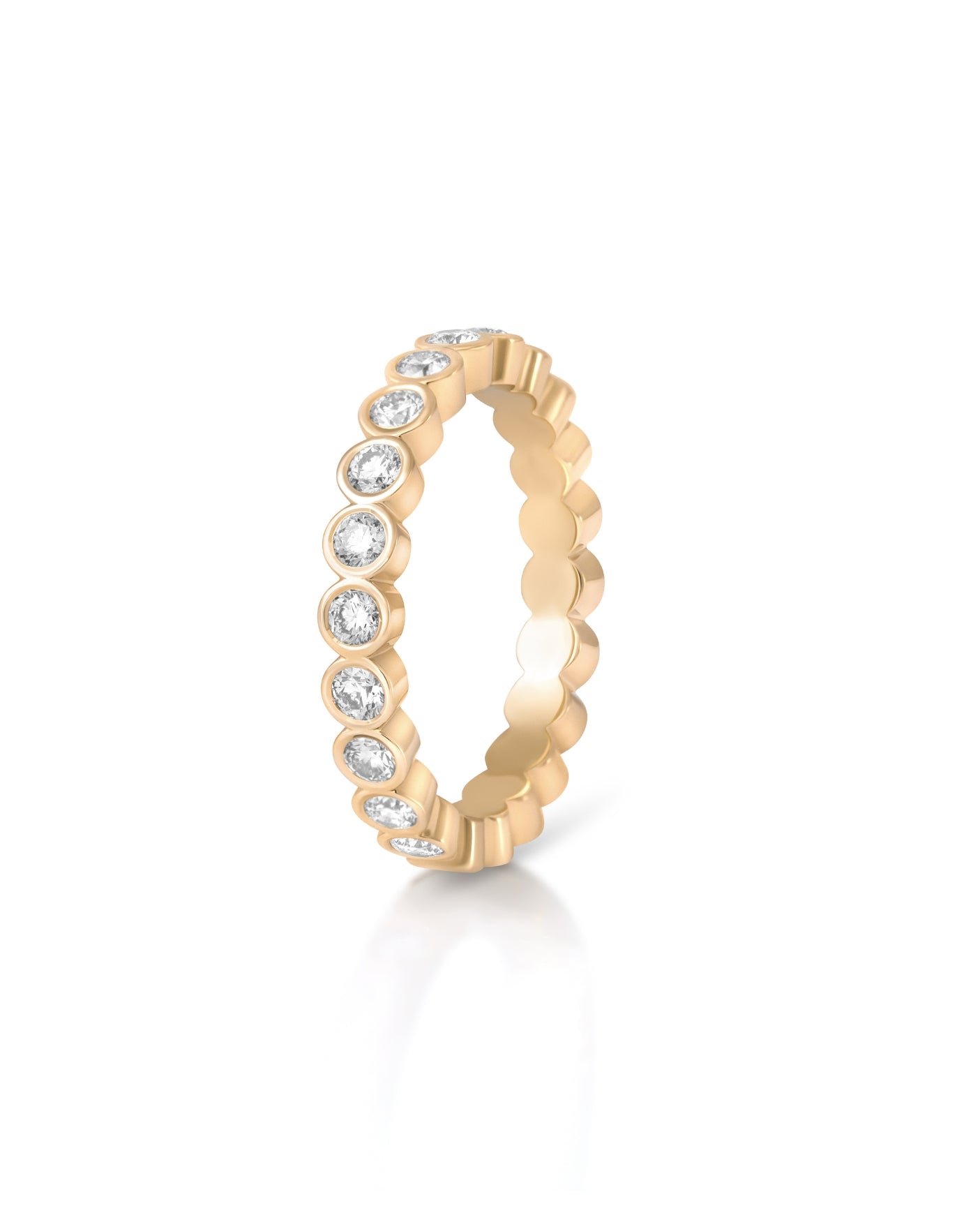 deimantine juostele bezel setting