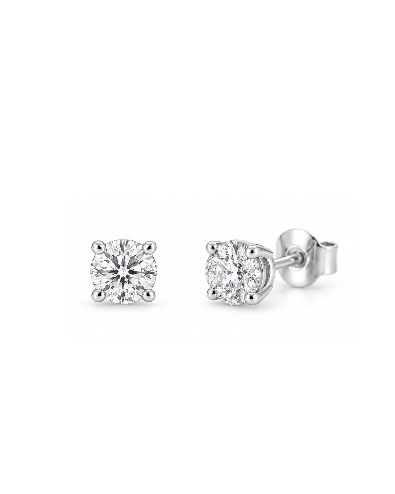 stud stiliaus auskarai su deimantais 0,3 ct