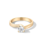 ziedas su 0,5 ct deimantu